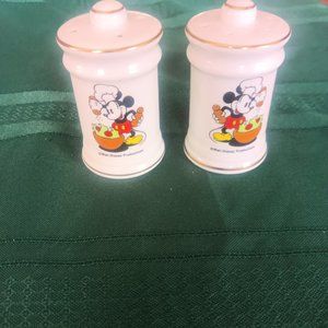 VINTAGE MICKY MOUSE SALT AND PEPPER SHAKERS